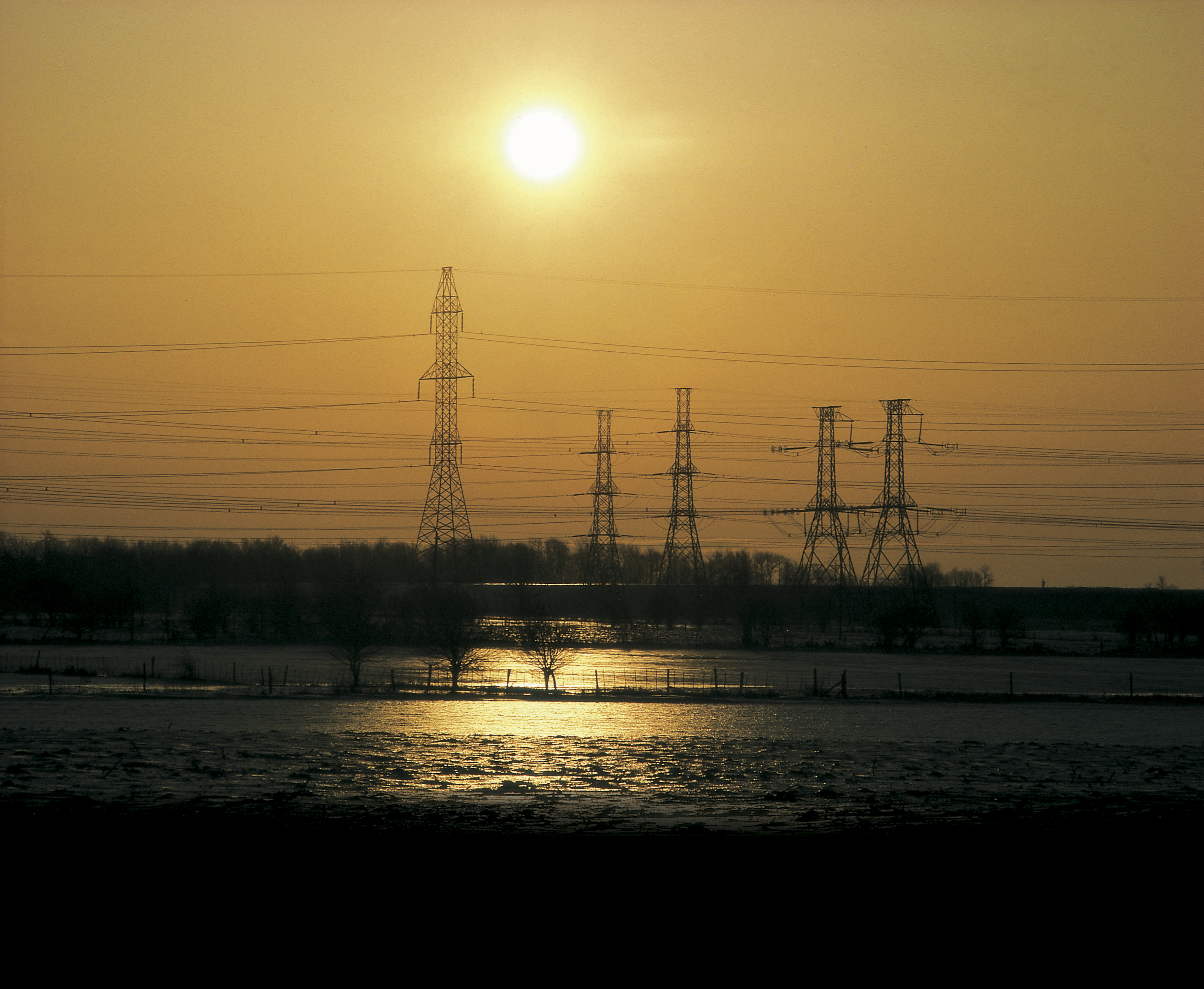 photo of transmission towers