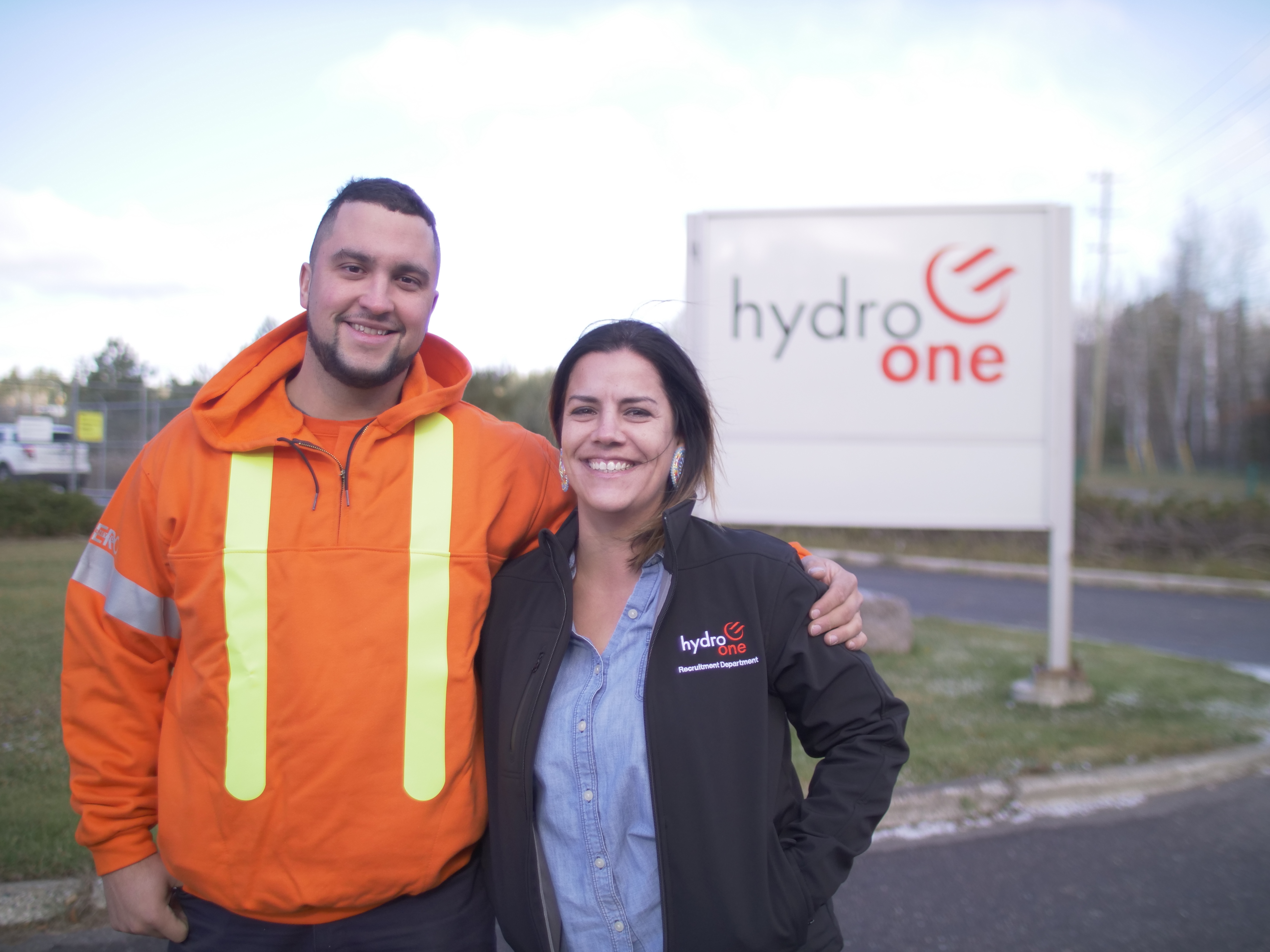 photo of two Indigenous Hydro One employees