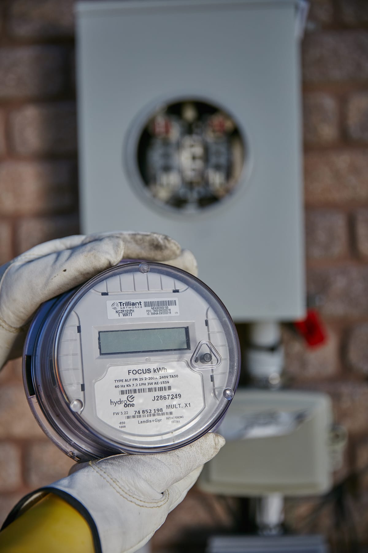 photo of an electronic smart meter