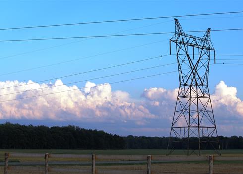 photo of a transmission tower