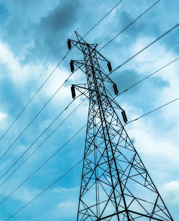 Aerial photo of a Hydro One transmission corridor