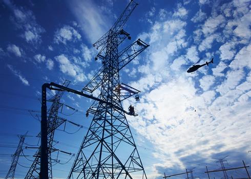 photo of a transmission tower