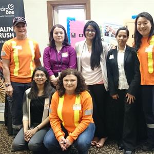 Photo of women at the Women in Trades, Technology and Engineering conference