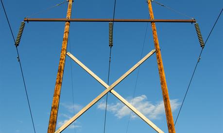 Photo of distribution poles and lines