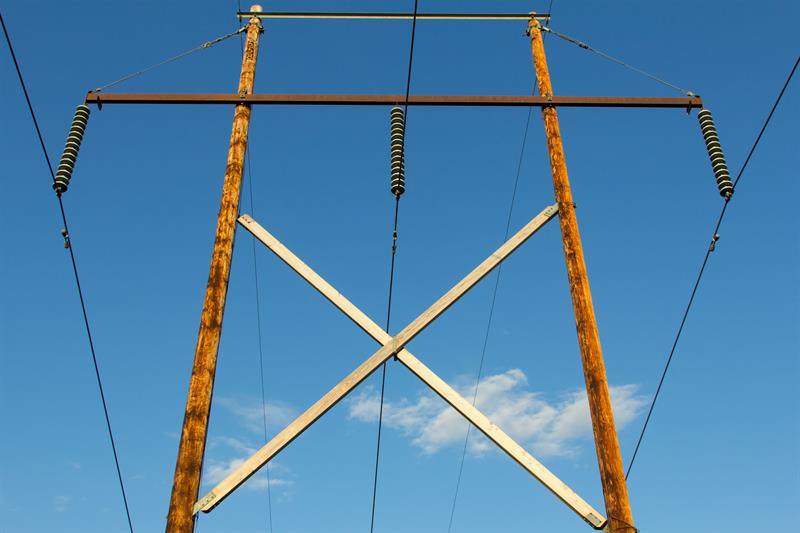 Distribution poles and lines