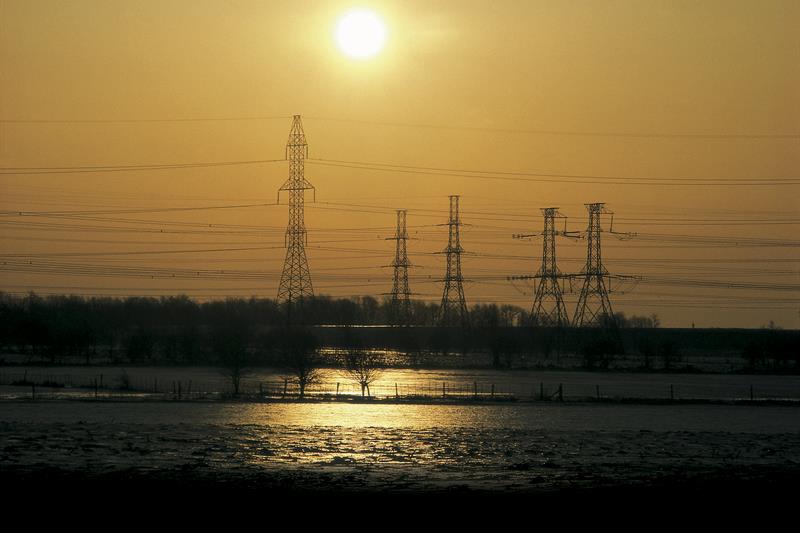 photo of transmission towers