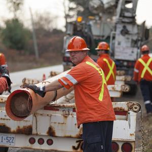 image of Hydro One workers doing work in Norfolk