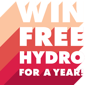 Illustration: Win Free Hydro For a Year!