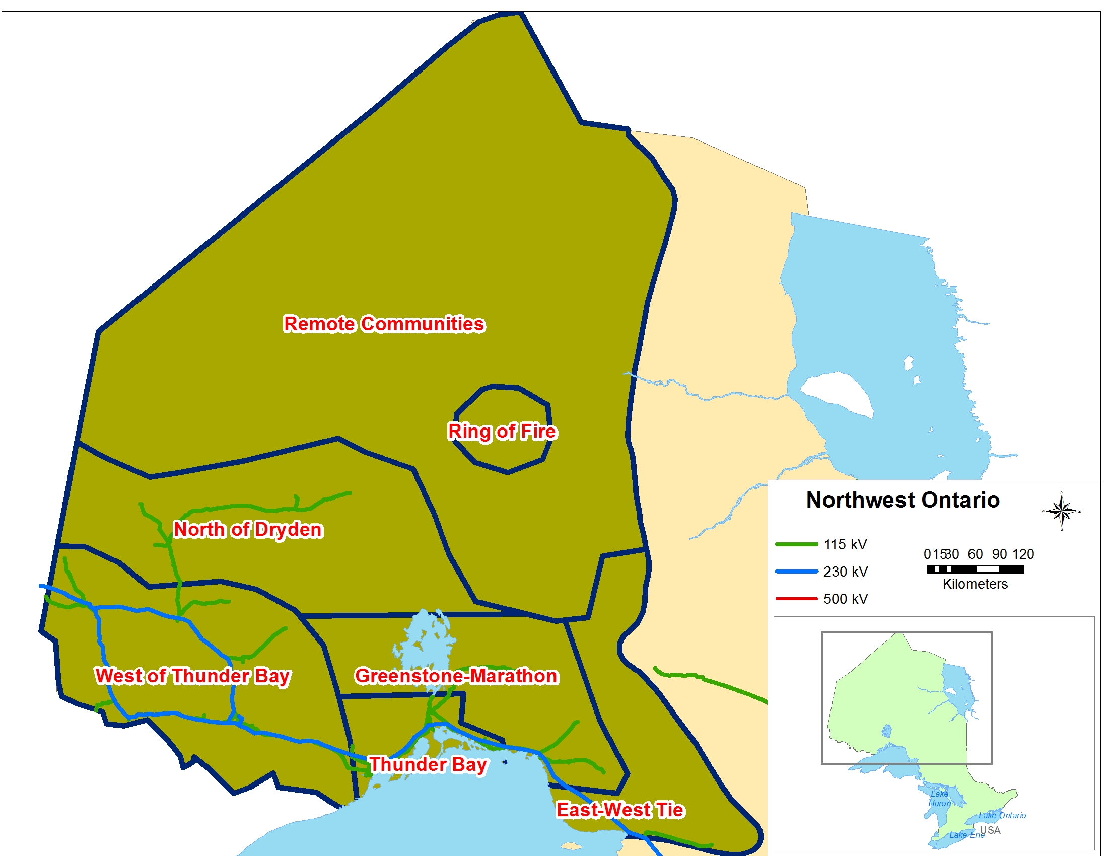 Map: Northwest Ontario