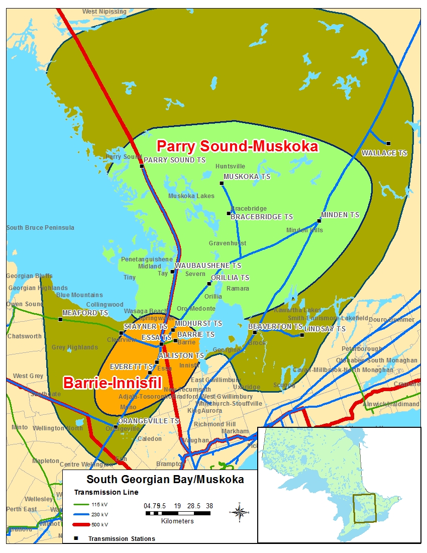 Map: South Georgian Bay Muskoka