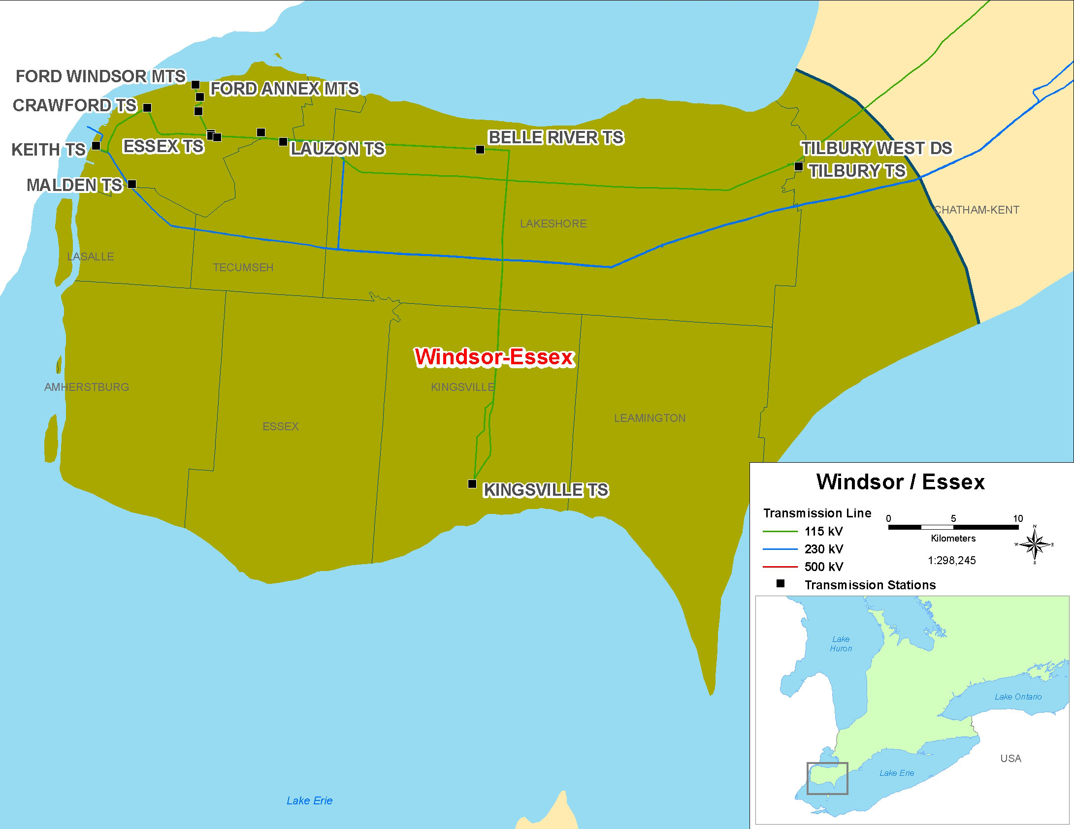 View Windsor Essex County Map Pics