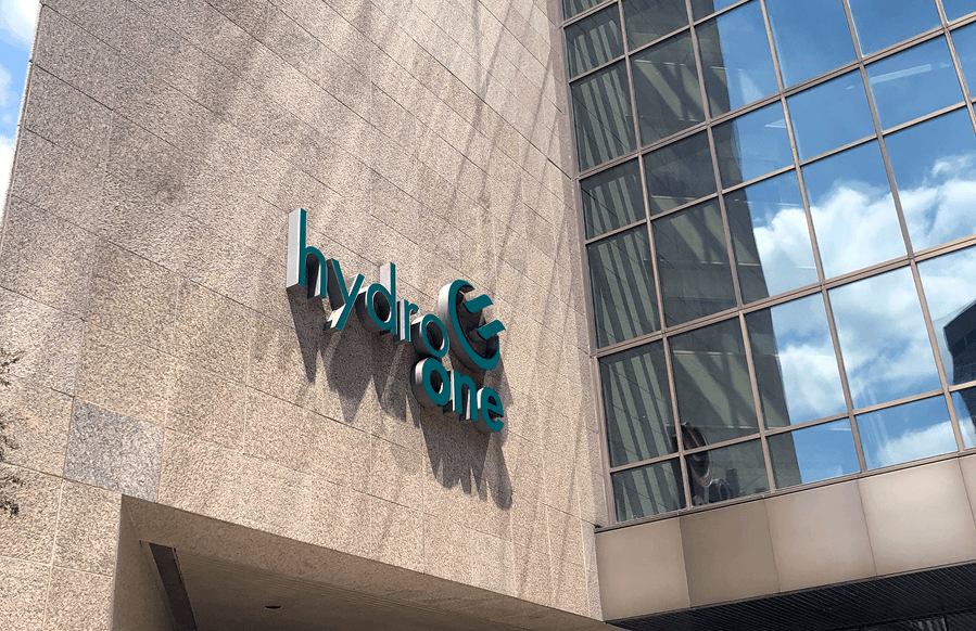 Hydro One office building logo