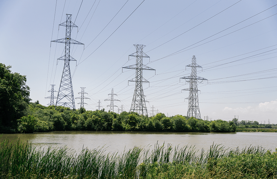transmission towers
