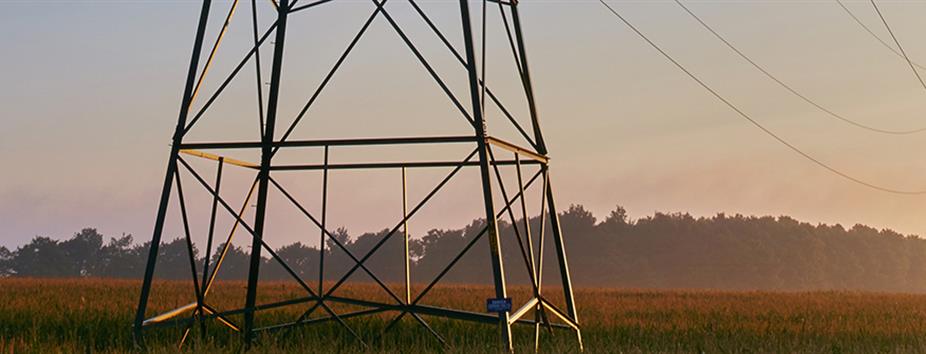 Photo of a transmission tower