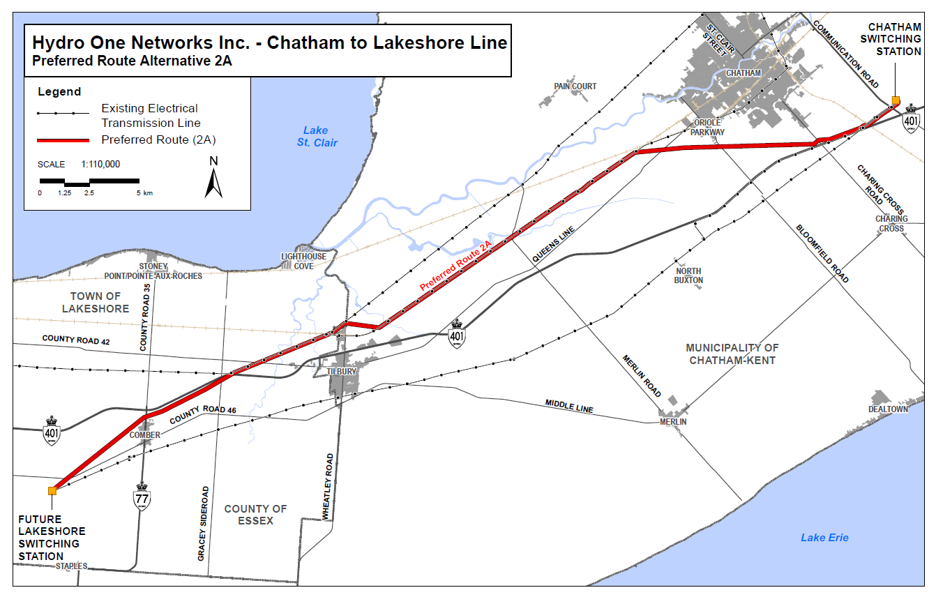 Chatham to Lakeshore - Area Map