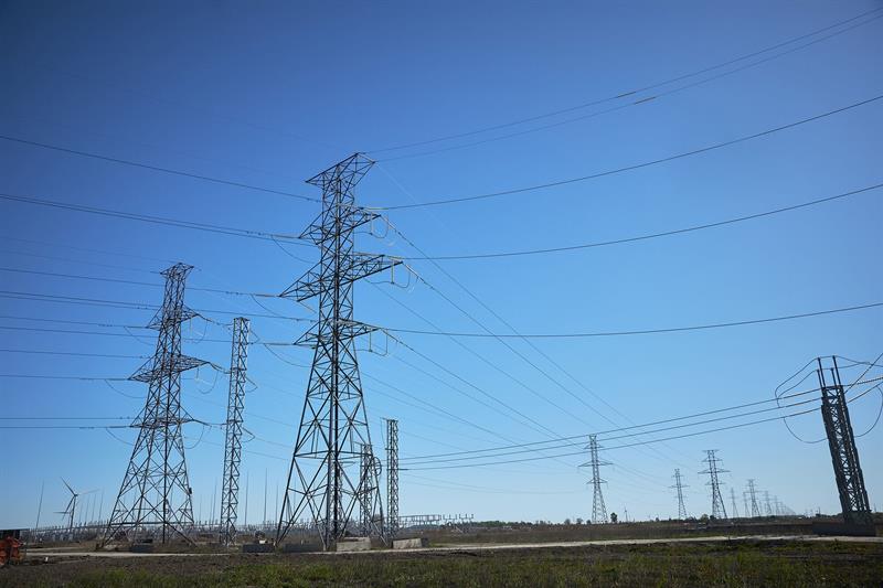 photo of transmission towers
