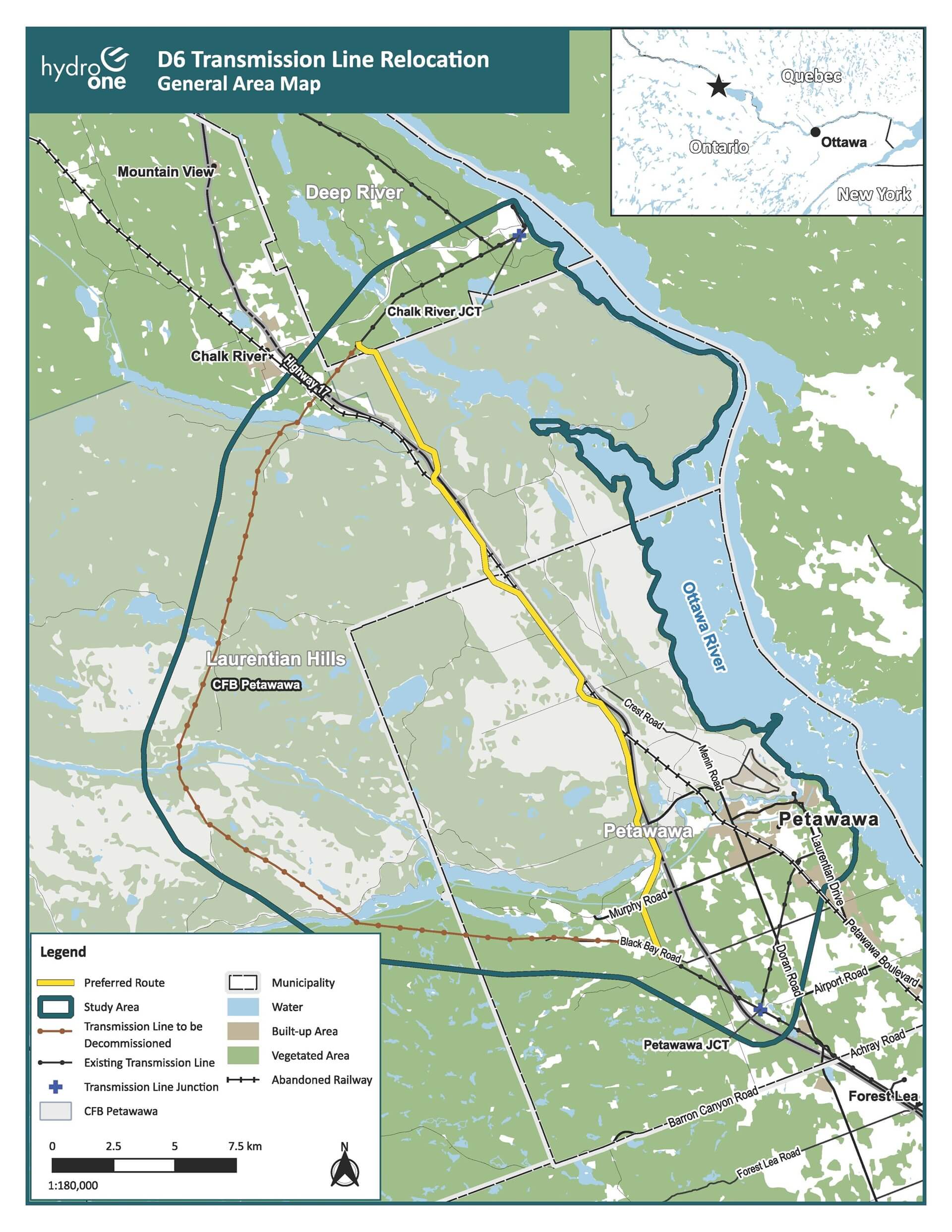 D6 Relocation project route map