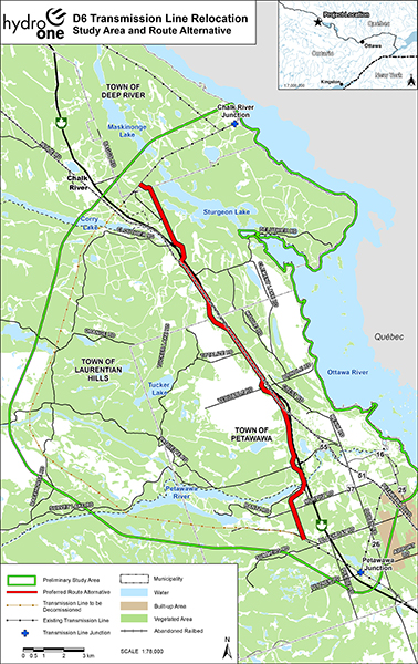 D6 Relocation project route map