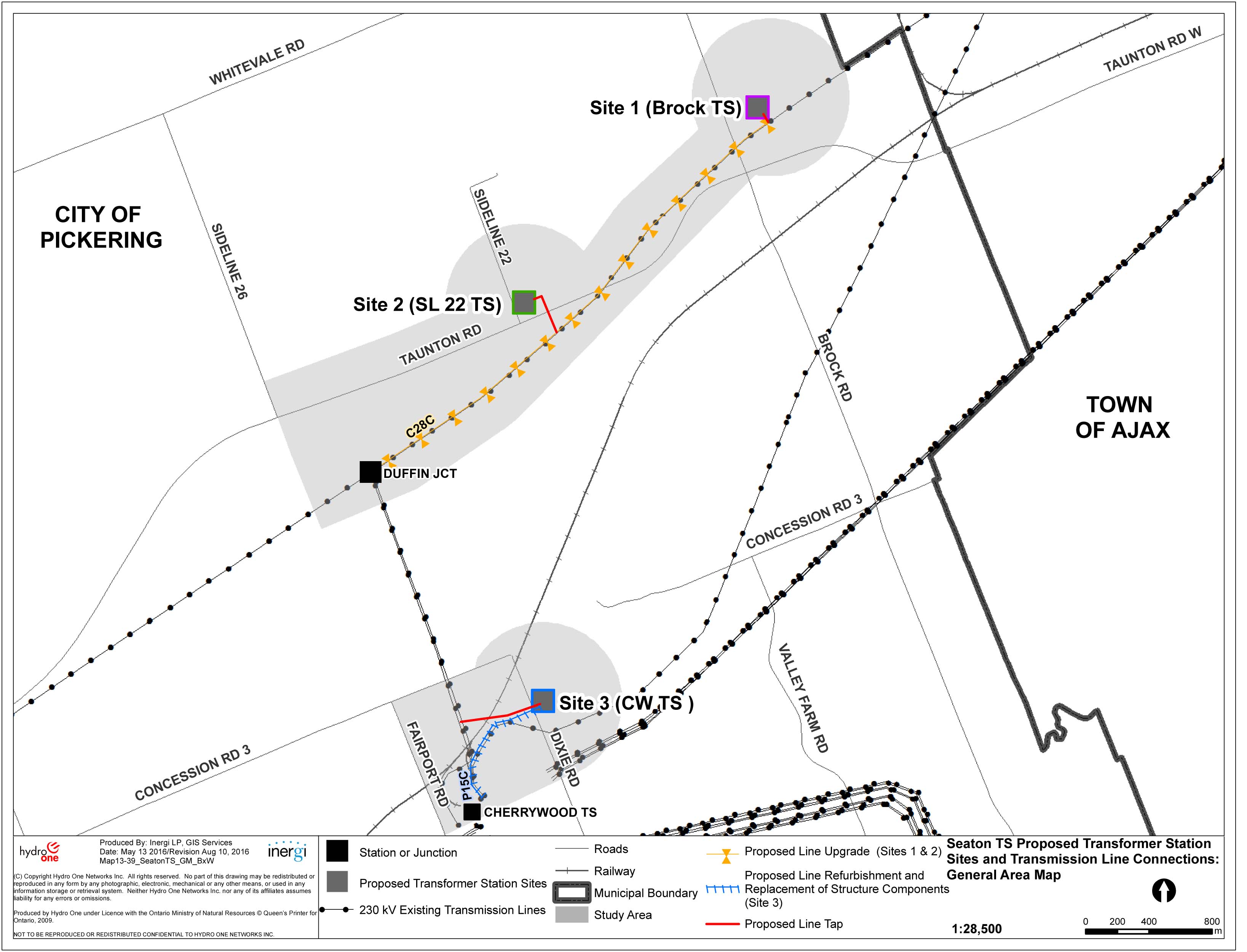 Seaton MTS Map