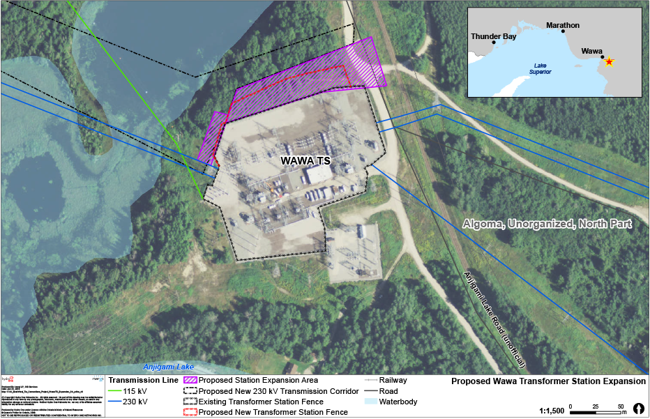 Map of Wawa TS expansion project