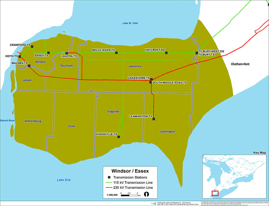 Map: Windsor-Essex