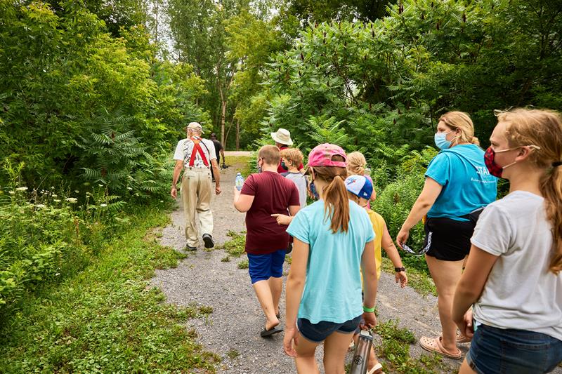 Photo of a group walking down the Tweed Recreation Area Trail
