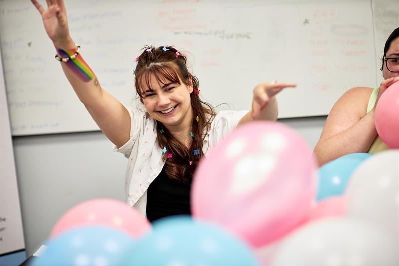 Photo of a transgendered person smiling