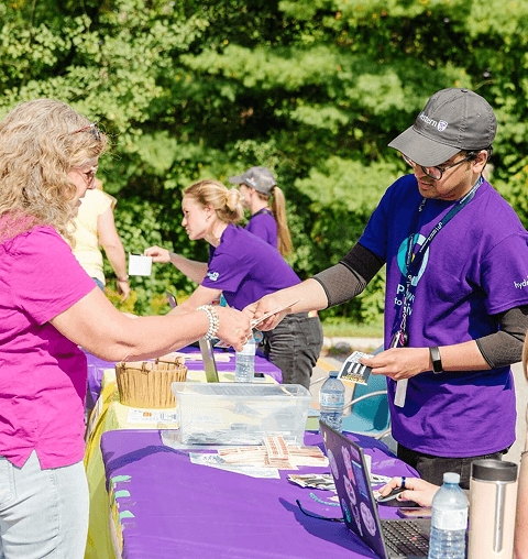 Hydro One employees at a charity event