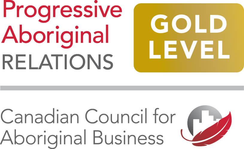 Graphic of the Progressive Aboriginal Relations Gold Level - Canadian Council for Aboriginal Business logo