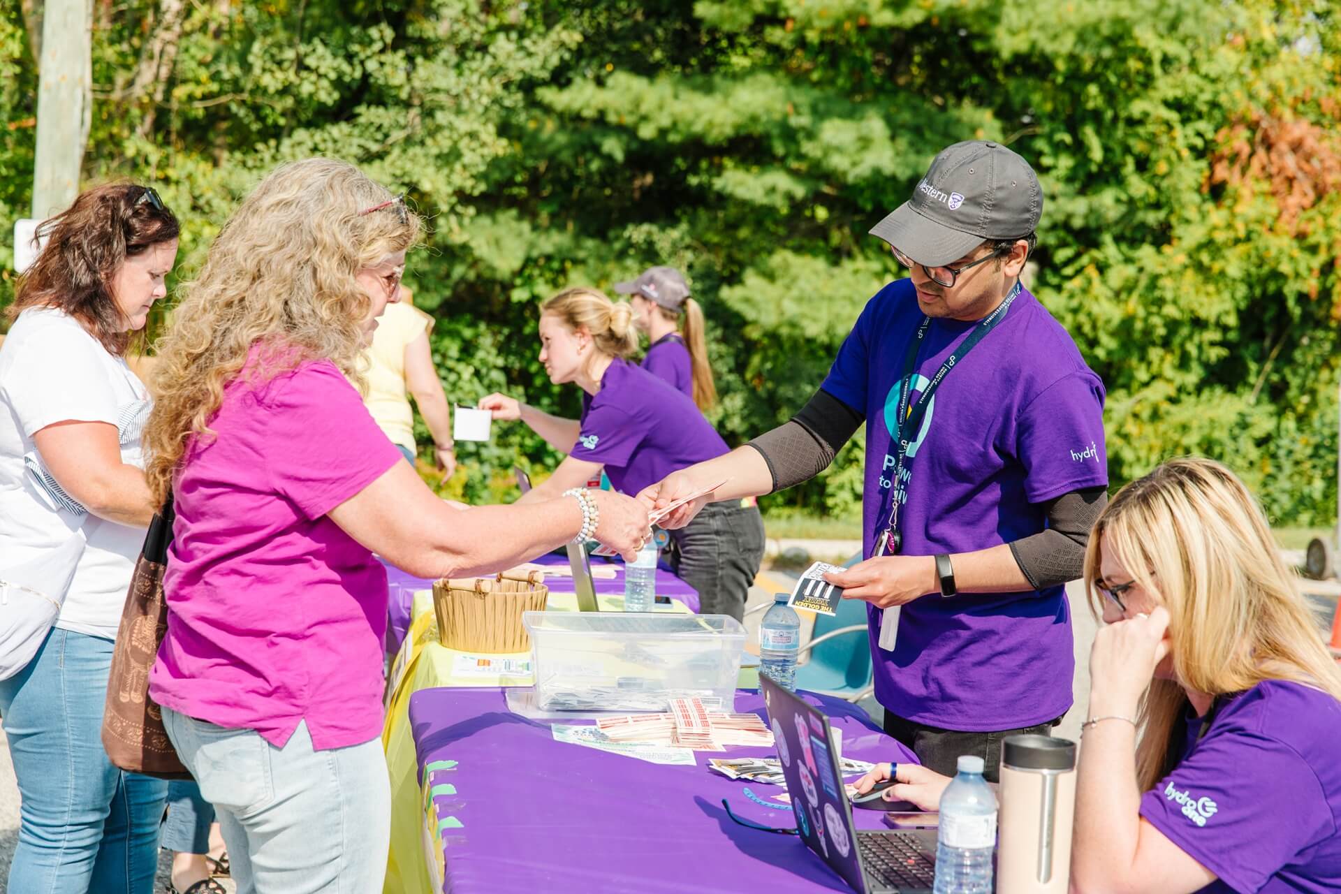 Hydro One employees at a charity event
