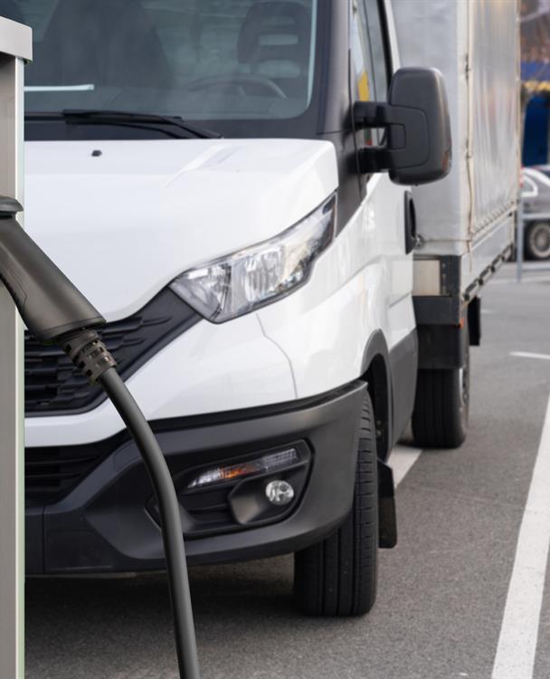 Photo of an EV charging station
