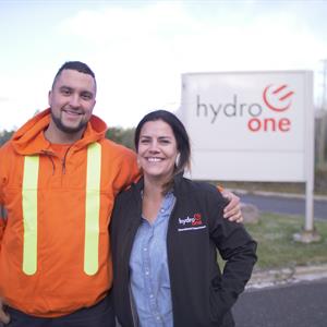 photo of two Indigenous Hydro One employees