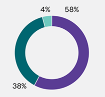 A pie chart showing $30.3 billion in total assets