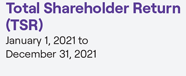 graphic with text Total Shareholder Return (TSR)