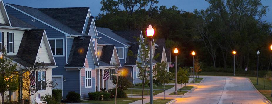 photo of a residential street