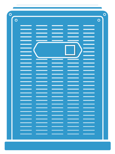 Illustration of a central air conditioner