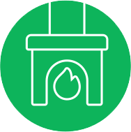 Home heating icon