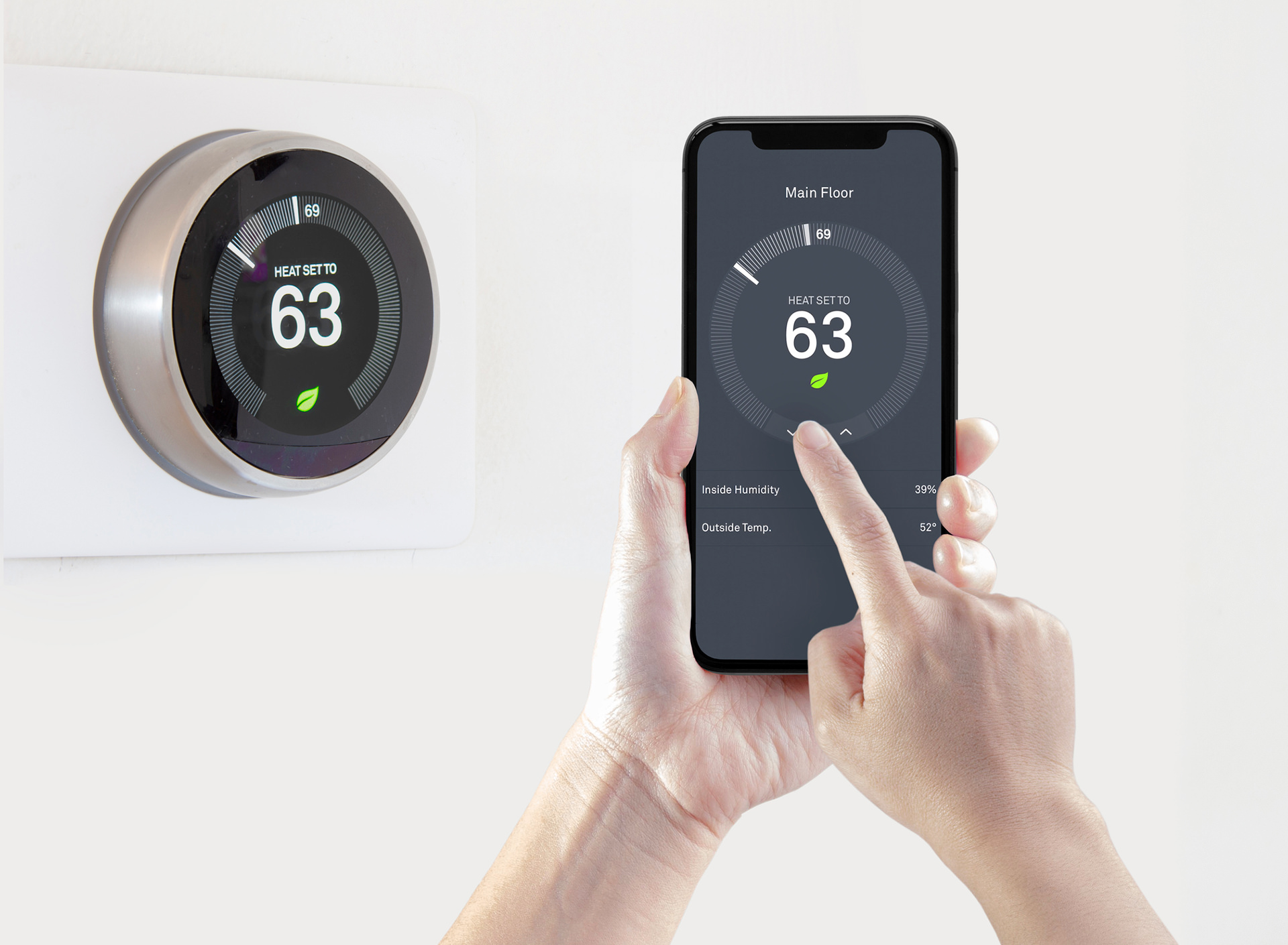 Adjusting a smart thermostat