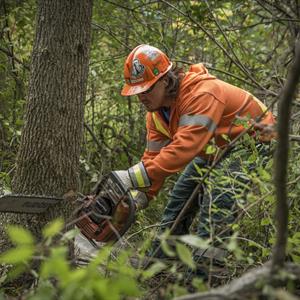 Photo of a Hydro One forestry worker