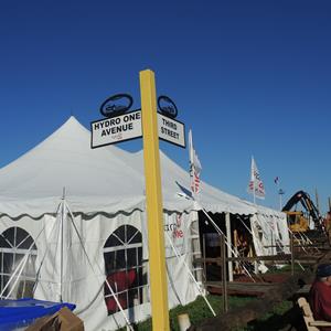 Image of the Hydro One tent at The International Plowing Match