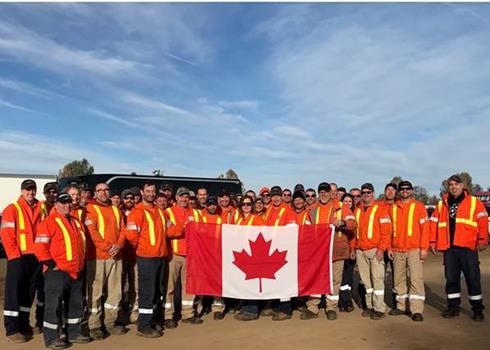 Hydro One travelling forestry crew