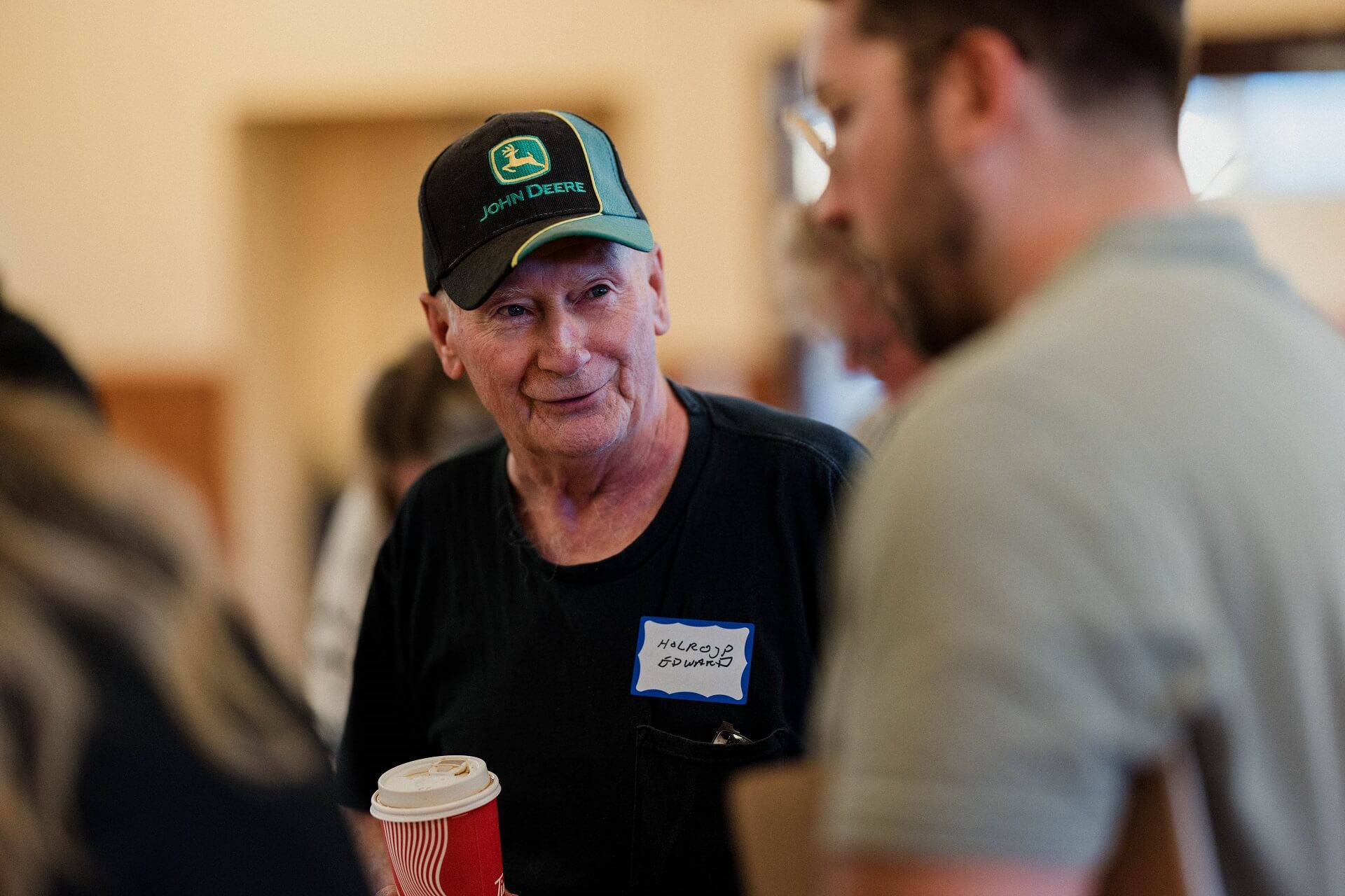 Communitiy member at a open house