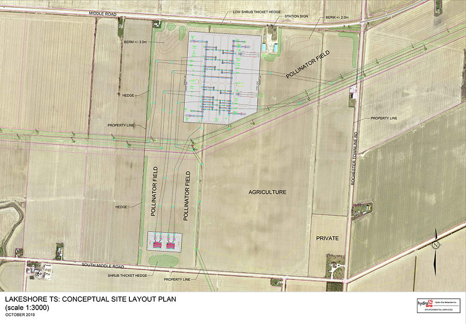 Conceptual site layout plan for the Lakeshore stations project