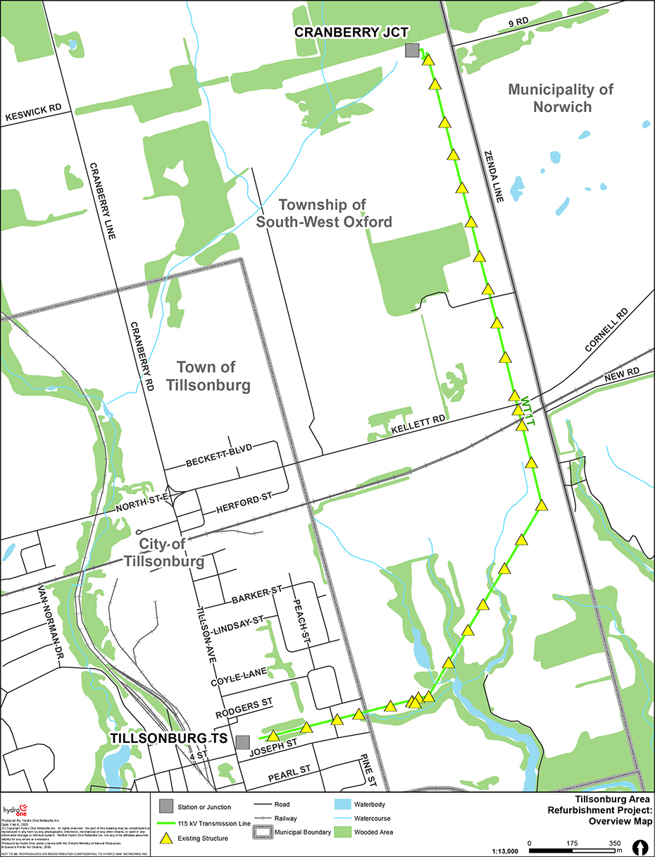 Tillsonburg Station Overview map