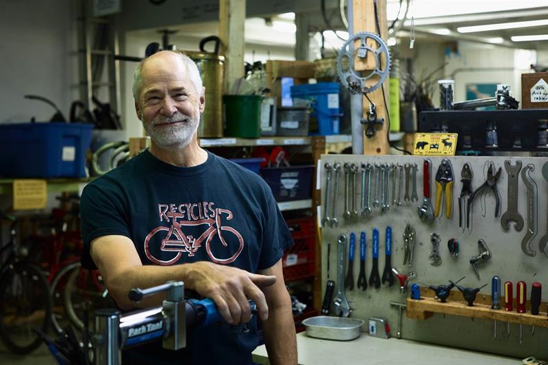 John Gibson at Re-cycles Ottawa.